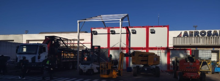 Obra Aerosan, Aeropuerto de Santiago
